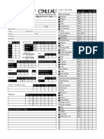 Character Sheet, All Skills