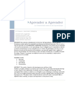 Aprender A Aprender PDF