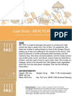 Case Study: Meal Planning: Abarico, Almaden, Castor, Chua, Gayeta, Manzano, Medina, Merida, Romero