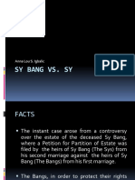 IGBALIC-SY BANG Vs SY