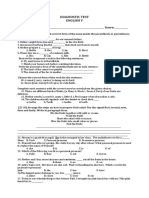 Diagnostic Test 2017-2018