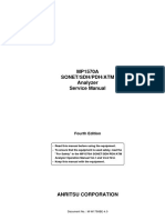 MP1570A Sonet/Sdh/Pdh/Atm Analyzer Service Manual: Fourth Edition