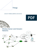 Internet of Things: Lecture 5-Software Platforms and Services