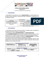 Foca No Resumo Tutela Provisoria NCPC PDF