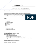 Teaching Resume