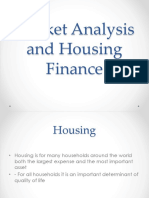 Market Analysis and Housing Finance