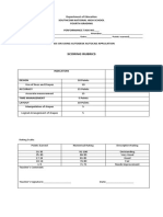 Technical Drafting Rubric