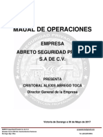 Manual de Operaciones Abreto Actual PDF