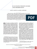 Do Workers Accurately Perceive Gender Wage Discrimination