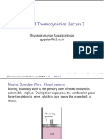 Advanced Thermodynamics: Lecture 3: Shivasubramanian Gopalakrishnan Sgopalak@iitb - Ac.in