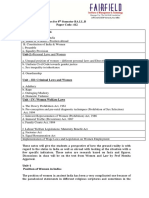 Women and Law Notes For 8 Semester BA - LL.B Paper Code: 412 Unit-1: - Introduction