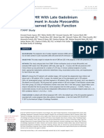 Cardiac MR With Late Gadolinium Enhancement in Acute Myocarditis With Preserved Systolic Function