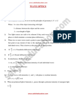 Wave Optics: Important Points