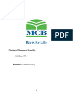 MCB Bank Report (Final) - Project