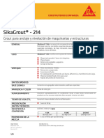 SikaGrout® - 214 Rev.2 08-03-18