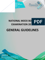 National Mock Board Examination 2019: General Guidelines