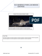 Trabajo Táctico Genérico para Los Medios Centros: Your Title Can Go Right Here