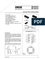 M54HC07 M74HC07: Hex Buffer (Open Drain)