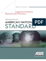 Security Management Standard - Physical Asset Protection ANSI - ASIS PAP AMERICAN NATIONAL STANDARD - 1 - 部分1