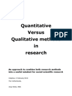 Quantitative Vs Qualitative Methods