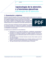 PEC 1 - Neuropsicologia de La Atencion, Memoria y Funciones Ejecutivas (2018 - 2)