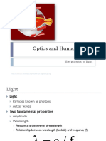 Optics and Human Vision: The Physics of Light