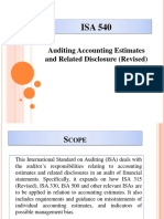 Auditing Accounting Estimates and Related Disclosure (Revised)