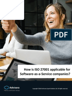 How Is ISO 27001 Applicable For Software As A Service Companies en