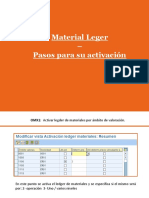 Configuración Material Ledger