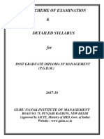 Scheme of Examination: Post Graduate Diploma in Management (P.G.D.M.)