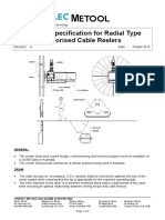 General Specification For Radial Type Motorised Cable Reelers