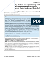 The Effect of Adding Ready-To-Use Supplementary Food To A General Food Distribution On Child Nutritional Status and Morbidity A Cluster Randomized Controlled Trial