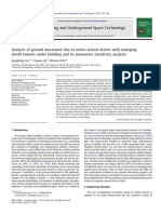 Analysis of Ground Movement Due To Metro Station Driven With Enlarging Shield Tunnels Under Building and Its Parameter Sensitivity Analysis 2012 Tunne