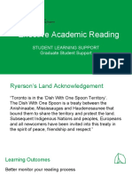 Academic Reading and Writing