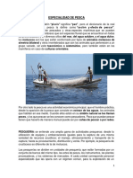 Especialidad de Pesca