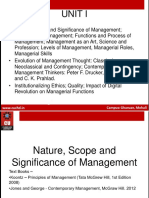 Nature, Scope and Significance of MGMT