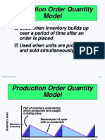 Production Order Quantity Model: Used When Inventory Builds Up