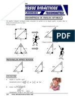 Razones Trigonométricas de Triángulos Notables para Cuarto de Secundaria