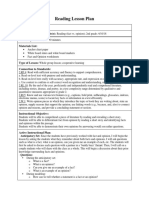 Reading Lesson Plan: Title: Fact and Opinion Subject/Grade Level/ Date(s) : Time Requirements: Materials List