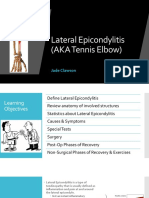 Lateral Epicondylitis Presentation