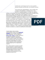 La Incidencia de La Estratificación Social Impuesta Por La Corona Española Como Formade Mantenimiento Del Poder