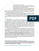 Effect of Anesthesia On Hepatic Function: Metabolic Functions