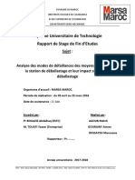 Diplôme Universitaire de Technologie Rapport de Stage de Fin D'etudes