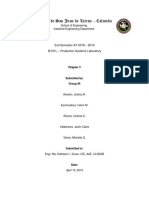 Colegio de San Juan de Letran - Calamba: 2nd Semester AY 2018 - 2019 IE101L - Production Systems Laboratory