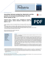 Association Between Postpartum Depression and The Practice of Exclusive Breastfeeding in The First Three Months of Life