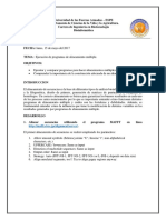 Informe - Ejecución de Programas de Alineamiento Multiple