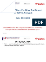 Computer Village Pre-Drive Test Report For AIRTEL Network: Date: 30-08-2018