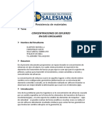 Concentración de Esfuerzos en Ejes Circulares