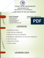 Fabrication of Solar Chimney: Group Members Under The Guidence of