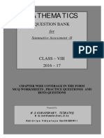 Maths Class VIII Question Bank For Sa II 2016 17 PDF